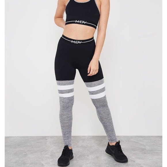 Gymshark Pants - MDV Black Banded Sock Legging.